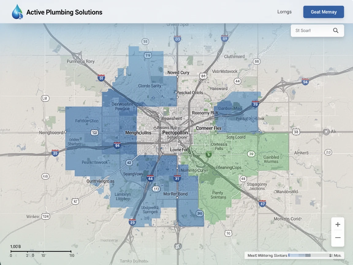 Plumbing Service Areas Map