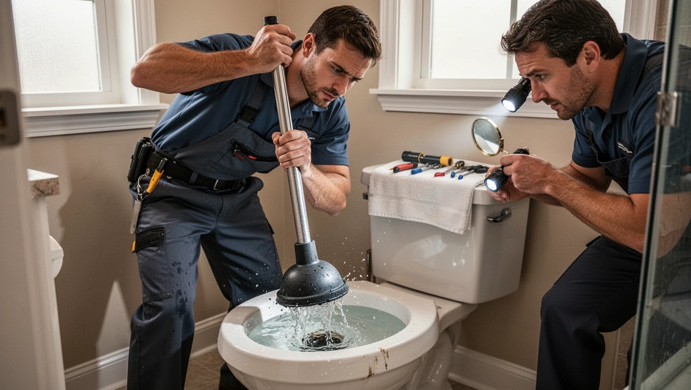 Clogged Toilet Repair